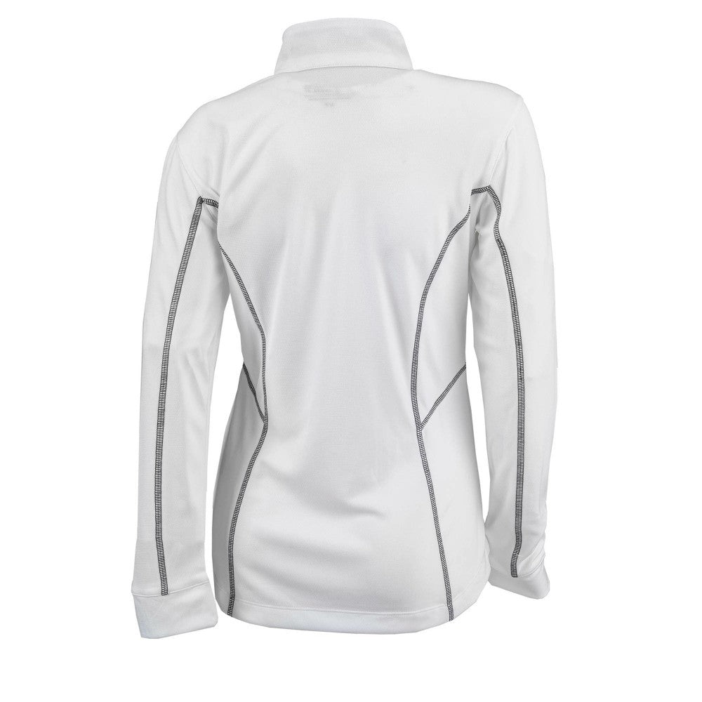 Miami Marlins Columbia Women's Omni-Wick Shotgun Quarter-Zip Pullover Top - White Pullover
