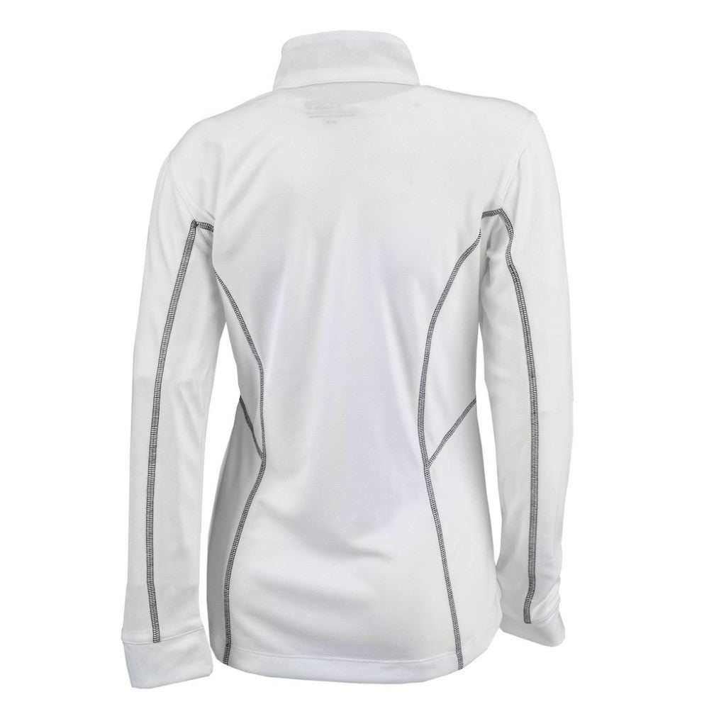 Texas Rangers Columbia Women's Omni-Wick Shotgun Quarter-Zip Pullover Top - White Pullover
