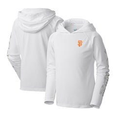 San Francisco Giants Columbia Youth Terminal Tackle Long Sleeve Hoodie T-Shirt - White Hoodies