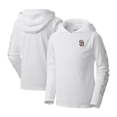 San Diego Padres Columbia Youth Terminal Tackle Long Sleeve Hoodie T-Shirt - White Hoodies