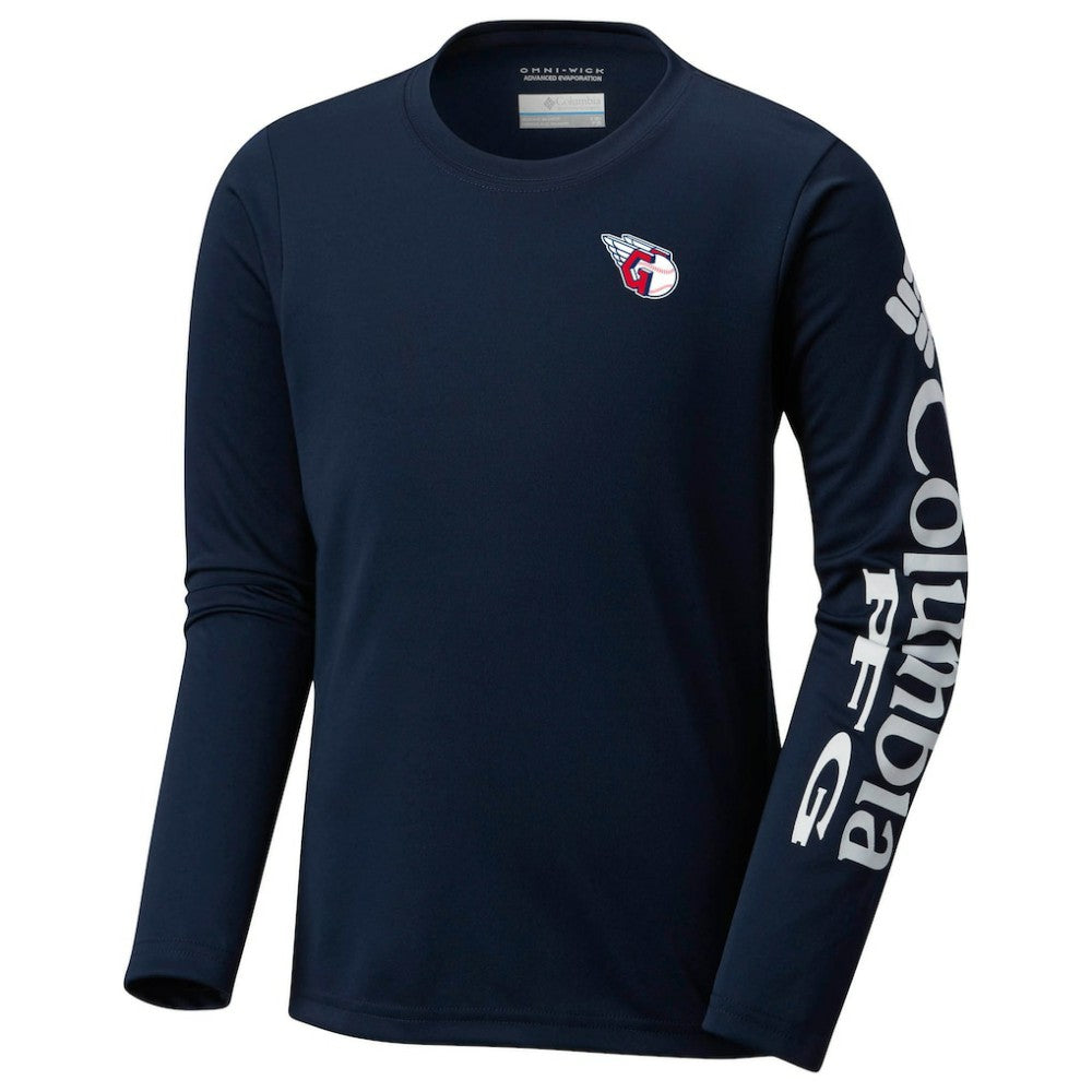 Cleveland Guardians Columbia Youth Terminal Tackle Long Sleeve T-Shirt - Navy T-shirts