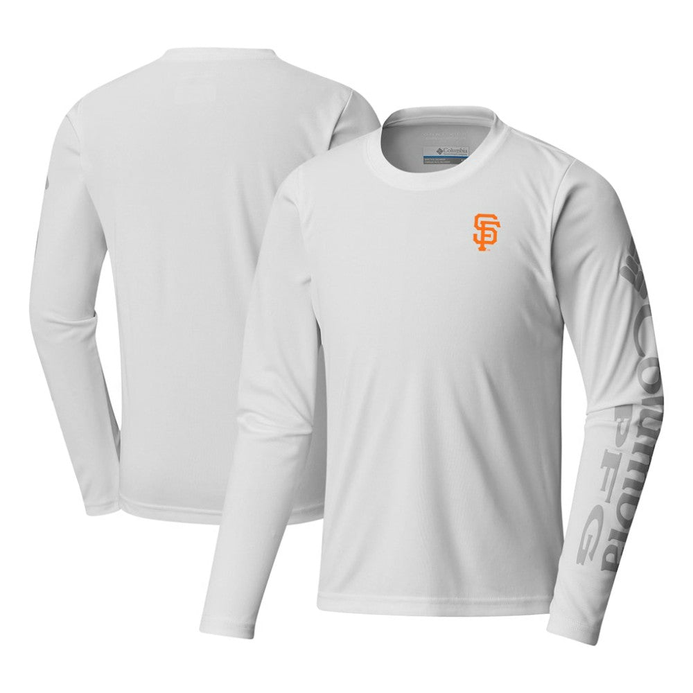 San Francisco Giants Columbia Youth Terminal Tackle Long Sleeve T-Shirt - White T-shirts