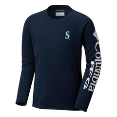 Seattle Mariners Columbia Youth Terminal Tackle Long Sleeve T-Shirt - Navy T-shirts