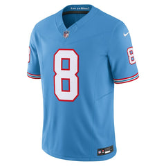 Will Levis Tennessee Titans Alternate Oilers Throwback Vapor F.U.S.E. Limited Jersey Light Blue