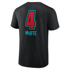 Ketel Marte Arizona Diamondbacks Name & Number Fastball T-Shirt - Black T-shirts