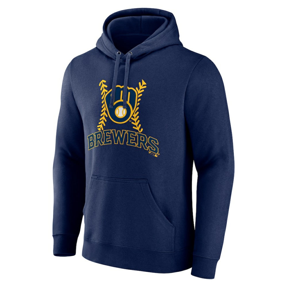 Sal Frelick Milwaukee Brewers Name & Number Fastball Pullover Hoodie - Navy Hoodies