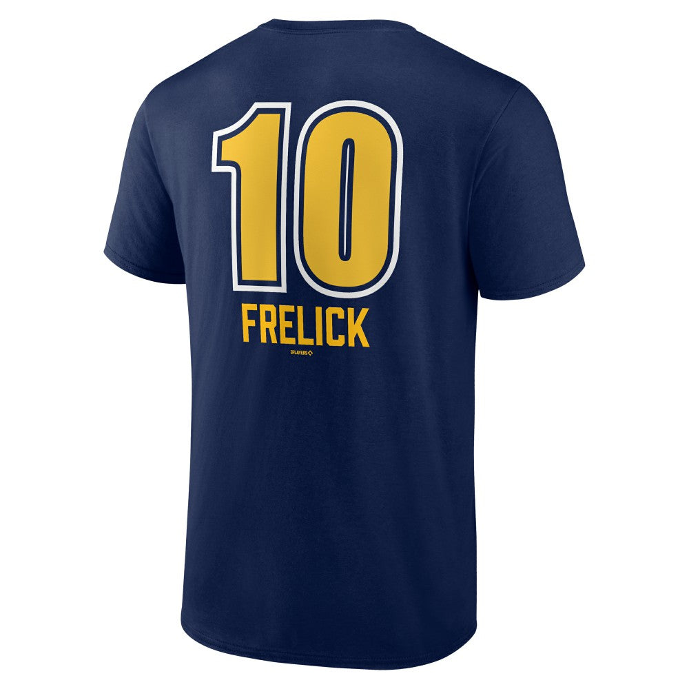 Sal Frelick Milwaukee Brewers Name & Number Fastball T-Shirt - Navy T-shirts