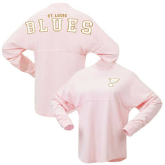 NHL St. Louis Blues Fanatics Women's Spirit Jersey Long Sleeve T-Shirt - Pink