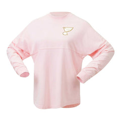 NHL St. Louis Blues Fanatics Women's Spirit Jersey Long Sleeve T-Shirt - Pink