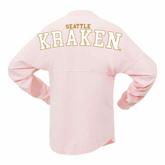 NHL Seattle Kraken Fanatics Women's Spirit Jersey Long Sleeve T-Shirt - Pink