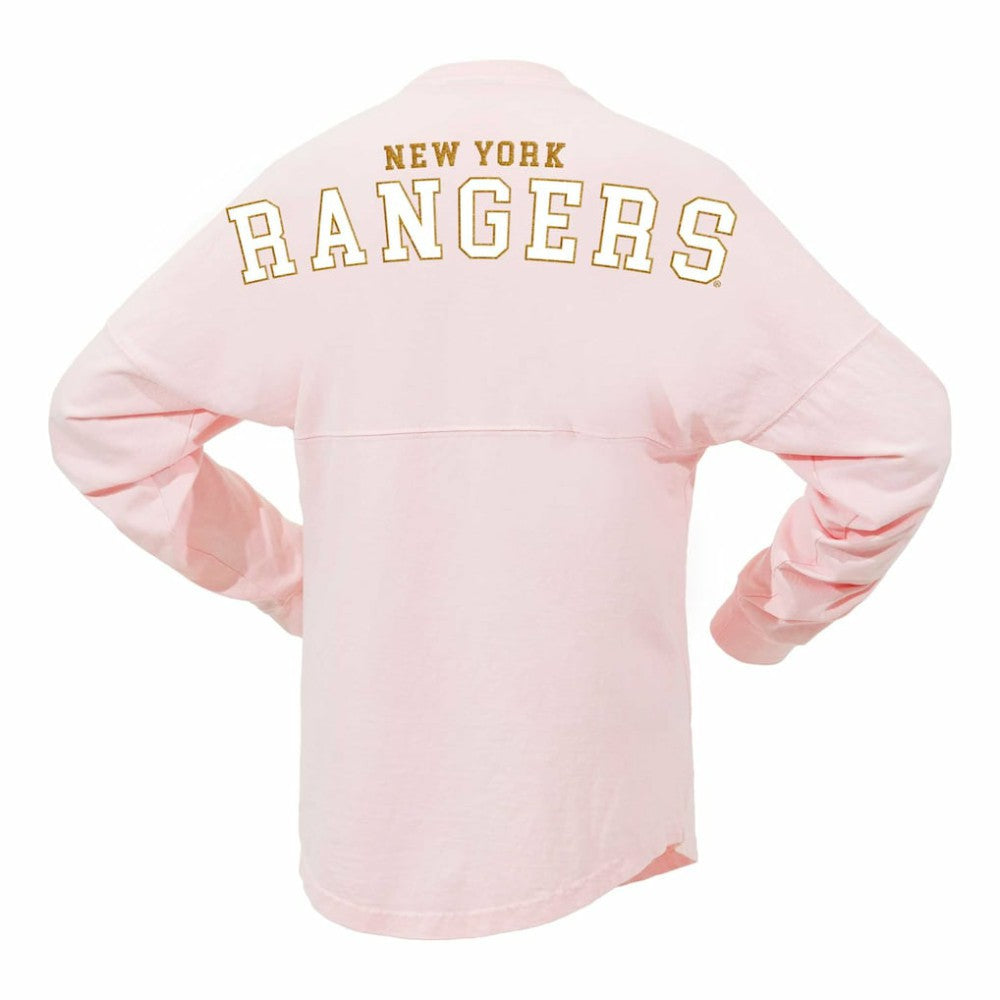 NHL New York Rangers Fanatics Women's Spirit Jersey Long Sleeve T-Shirt - Pink