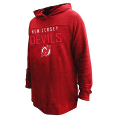 NHL Jack Hughes New Jersey Devils Profile Women's Plus Size Name & Number Thermal Pullover Hoodie - Red