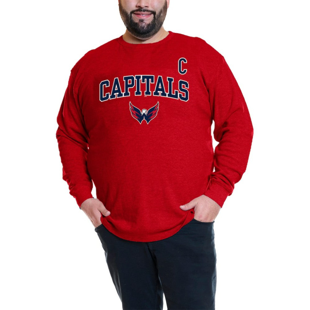 NHL Alexander Ovechkin Washington Capitals Profile Big & Tall Name & Number Thermal Pullover Sweatshirt - Red