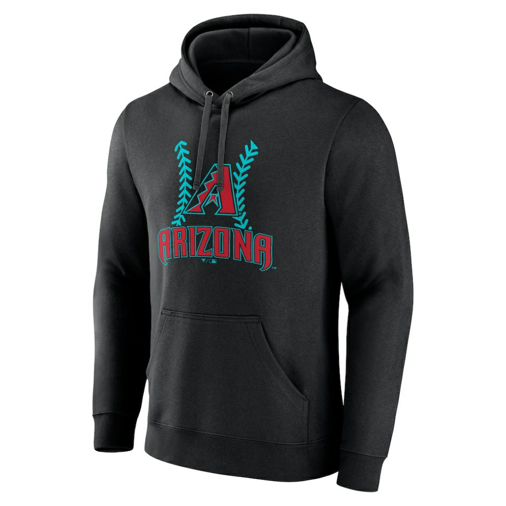 Zac Gallen Arizona Diamondbacks Name & Number Fastball Pullover Hoodie - Black Hoodies