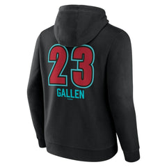 Zac Gallen Arizona Diamondbacks Name & Number Fastball Pullover Hoodie - Black Hoodies
