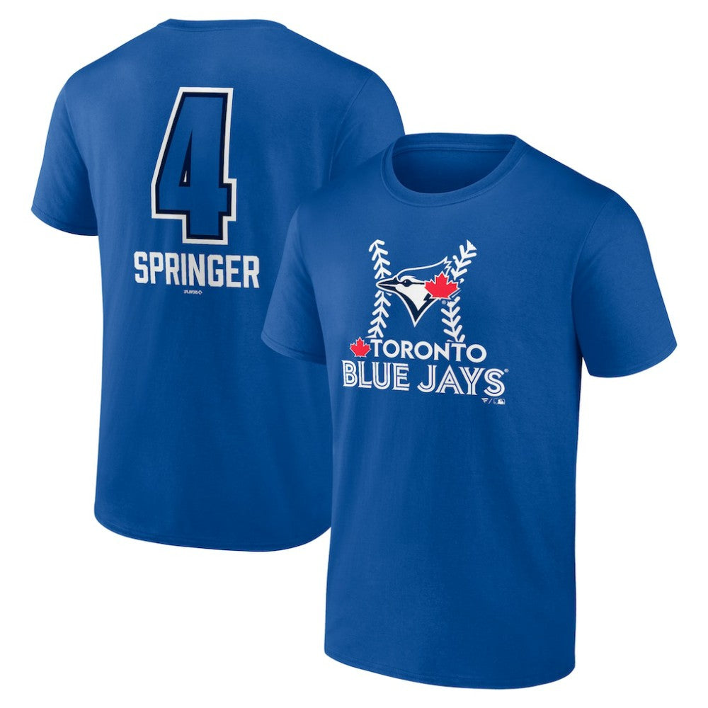 George Springer Toronto Blue Jays Name & Number Fastball T-Shirt - Royal T-shirts
