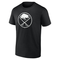 NHL,Custom Buffalo Sabres Personalized Name & Number Monochrome T-Shirt - Black