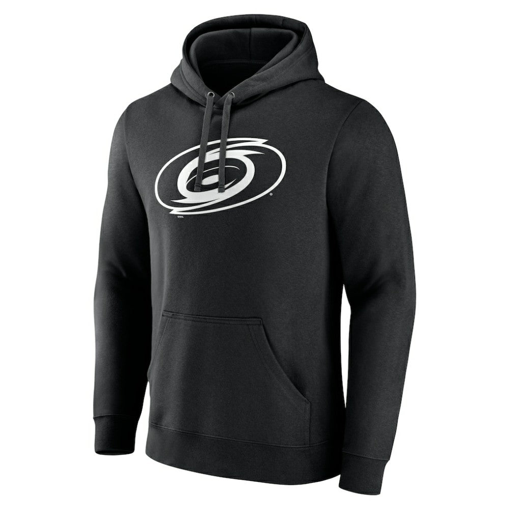 NHL,Custom Carolina Hurricanes Personalized Name & Number Monochrome Pullover Hoodie - Black