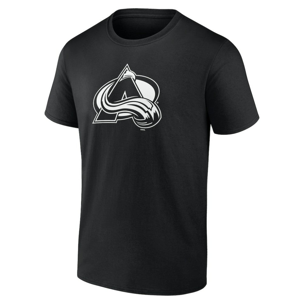 NHL,Custom Colorado Avalanche Personalized Name & Number Monochrome T-Shirt - Black