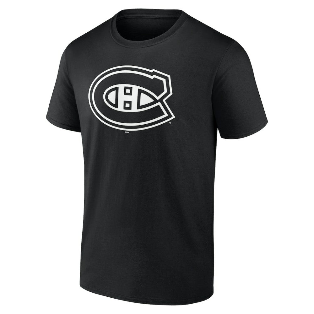 NHL,Custom Montreal Canadiens Personalized Name & Number Monochrome T-Shirt - Black