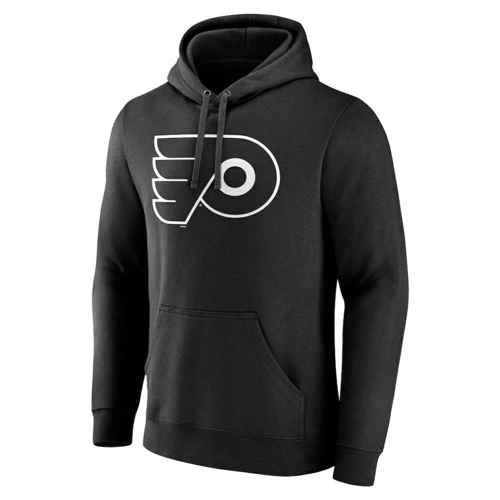 NHL,Custom Philadelphia Flyers Personalized Name & Number Monochrome Pullover Hoodie - Black
