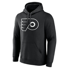 NHL,Custom Philadelphia Flyers Personalized Name & Number Monochrome Pullover Hoodie - Black