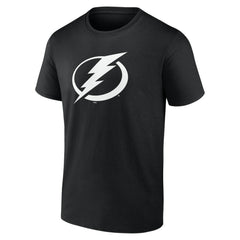 NHL,Custom Tampa Bay Lightning Personalized Name & Number Monochrome T-Shirt - Black