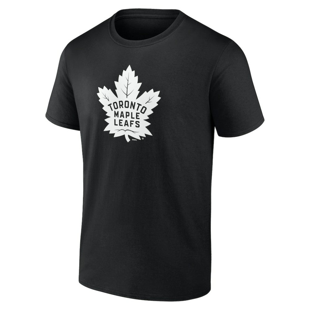 NHL,Custom Toronto Maple Leafs Personalized Name & Number Monochrome T-Shirt - Black