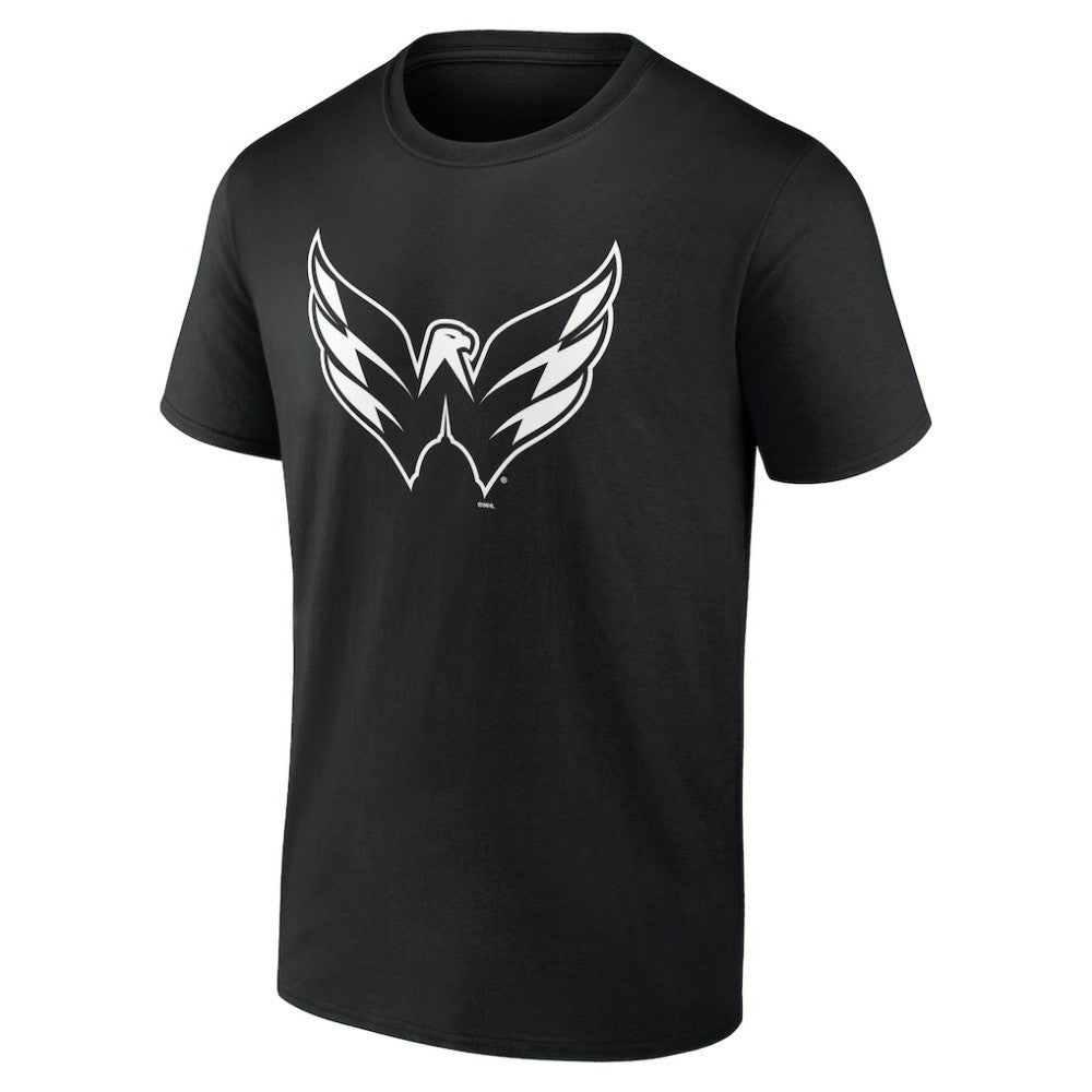 NHL,Custom Washington Capitals Personalized Name & Number Monochrome T-Shirt - Black