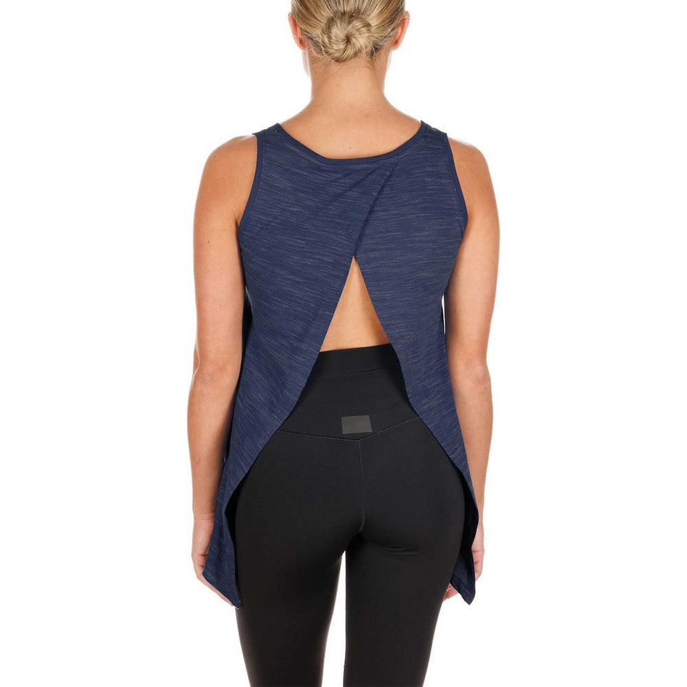 Dallas Cowboys New Era Women's Space-Dye Active Tank Top Navy