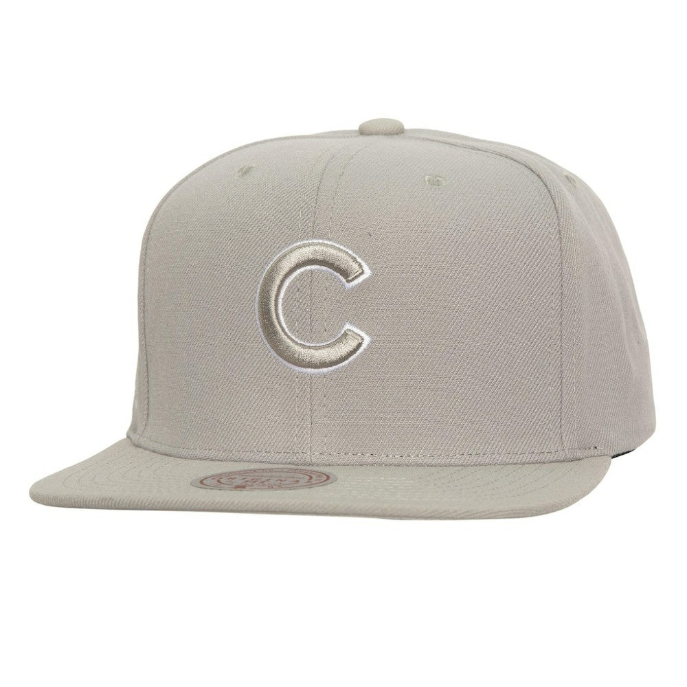 Chicago Cubs Mitchell & Ness Snapback Hat - Gray Hats