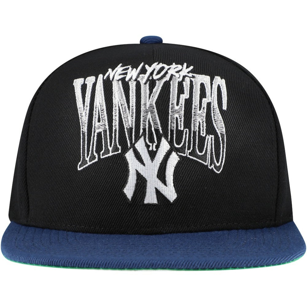 New York Yankees Mitchell & Ness Rise Up Snapback Hat - Black Hats