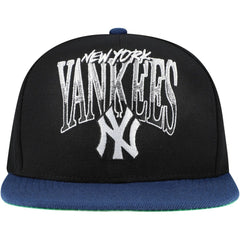 New York Yankees Mitchell & Ness Rise Up Snapback Hat - Black Hats