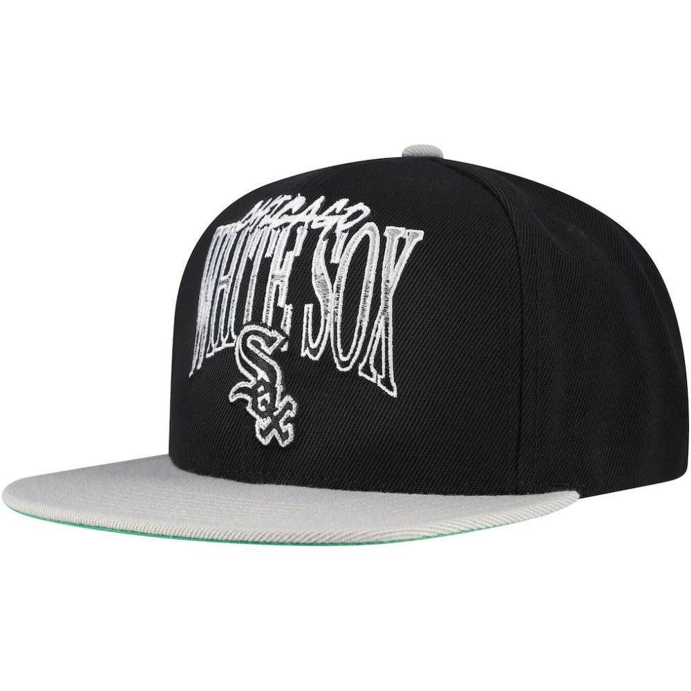 Chicago White Sox Mitchell & Ness Rise Up Snapback Hat - Black Hats
