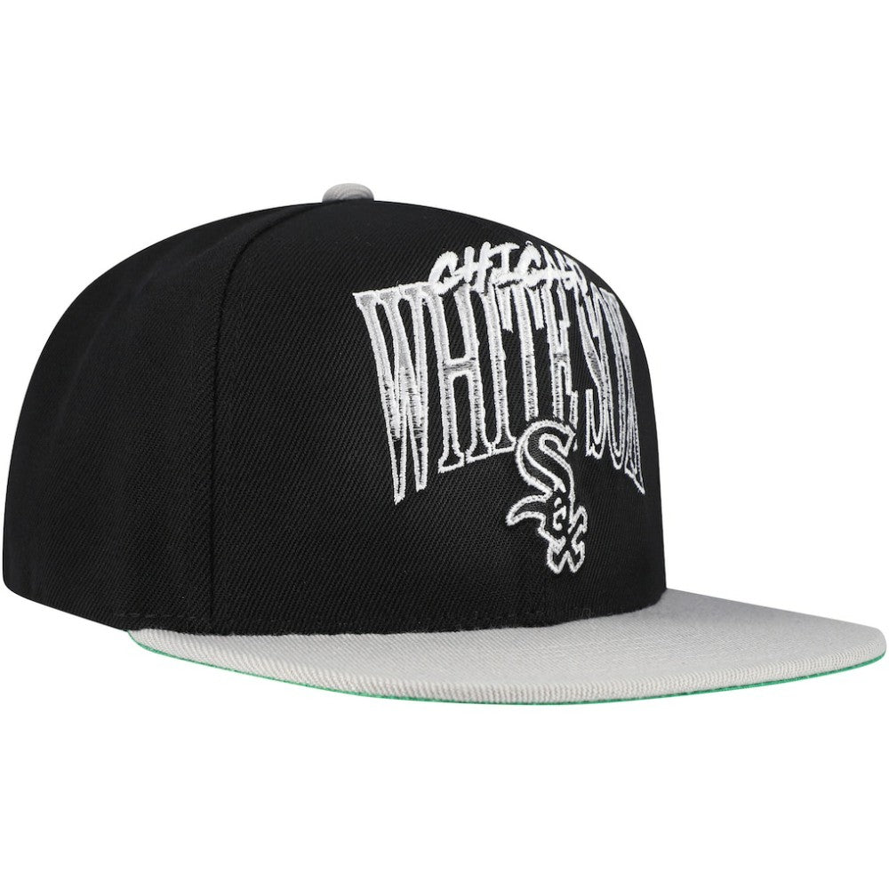 Chicago White Sox Mitchell & Ness Rise Up Snapback Hat - Black Hats