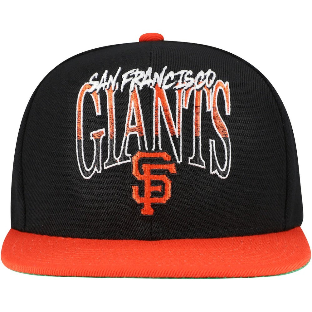 San Francisco Giants Mitchell & Ness Rise Up Snapback Hat - Black Hats