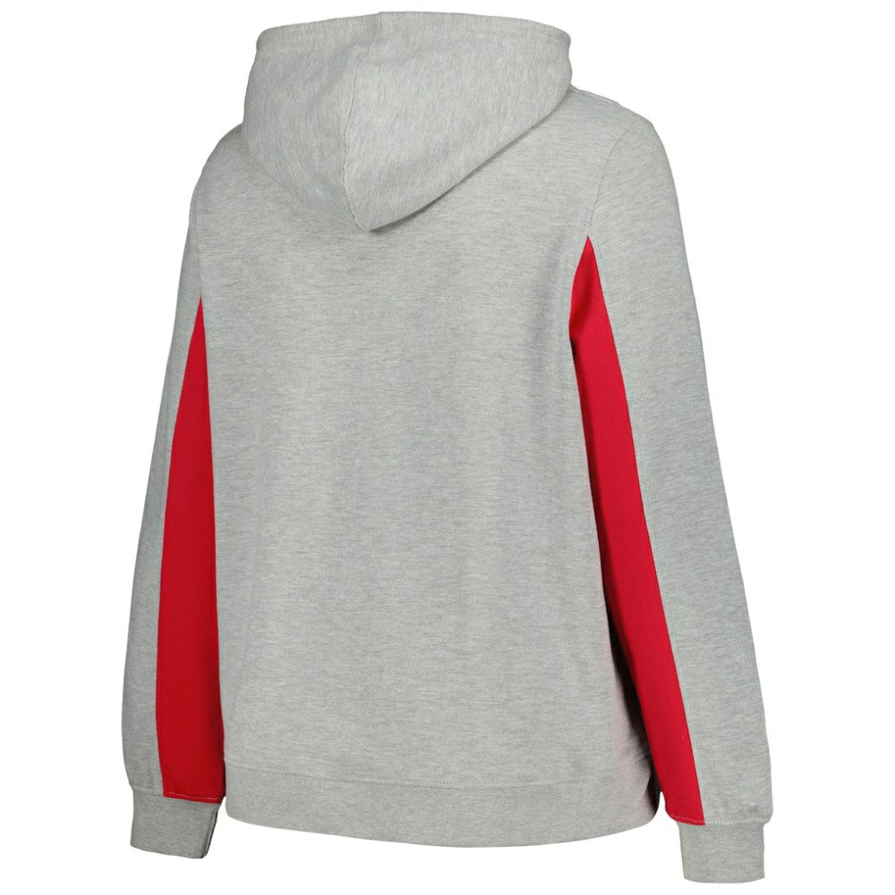St. Louis Cardinals Profile Women's Plus Size Pullover Jersey Hoodie - Heather Gray Jerseys