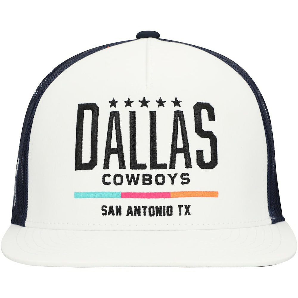 Dallas Cowboys HOOey San Antonio Trucker Snapback Hat – White/Navy