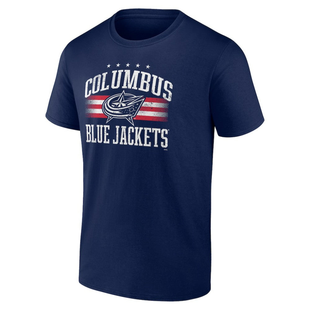 NHL Columbus Blue Jackets Americana Team T-Shirt - Navy
