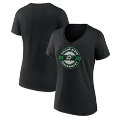 NHL Dallas Stars Women's Native V-Neck T-Shirt - Black