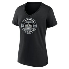 NHL Los Angeles Kings Women's Native V-Neck T-Shirt - Black