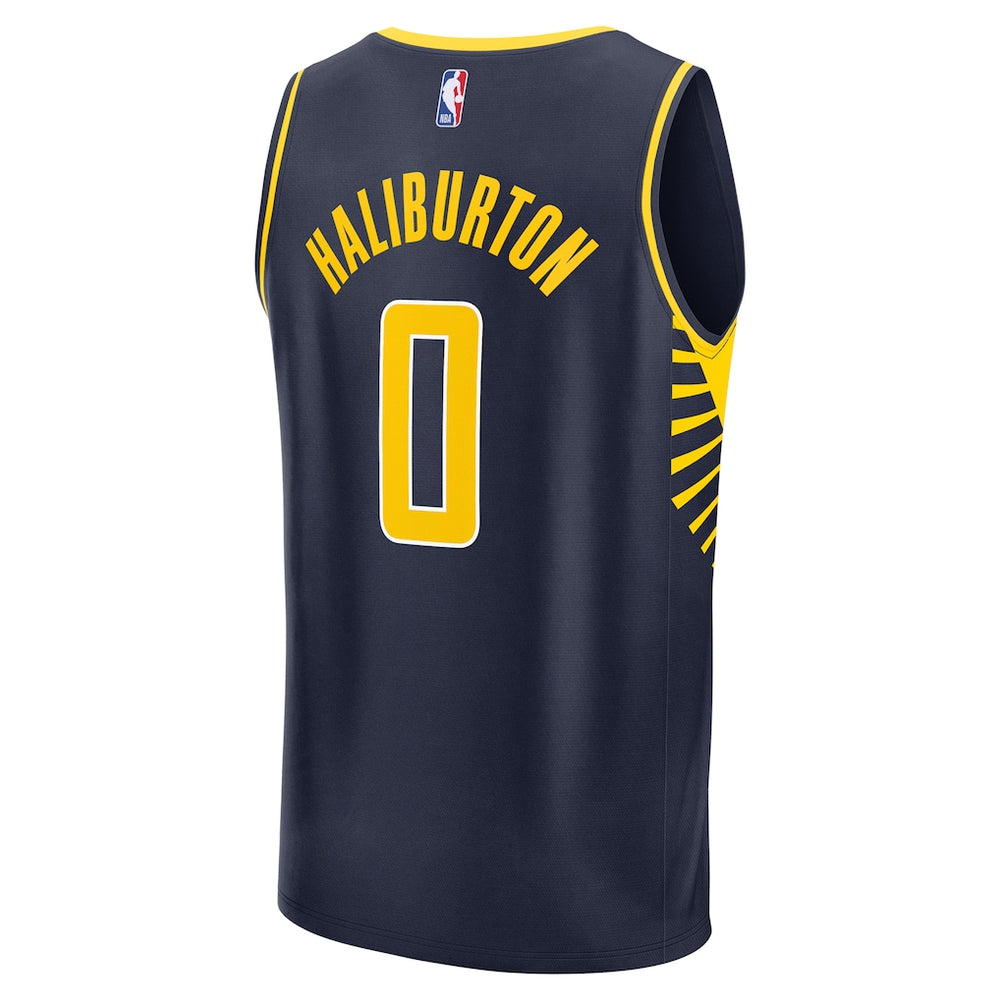 NBA Tyrese Haliburton Indiana Pacers Fanatics Fast Break Replica Jersey - Icon Edition - Navy