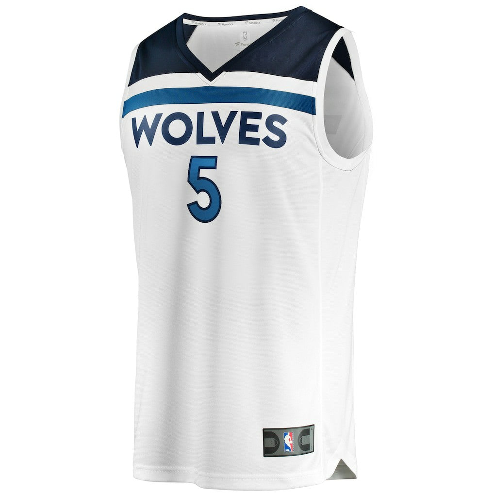 Anthony Edwards Minnesota Timberwolves Fast Break Replica Player Jersey Association Edition White