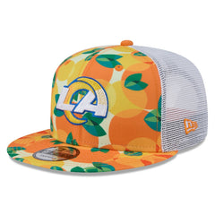 Los Angeles Rams New Era Citrus 9FIFTY Trucker Snapback Hat Orange