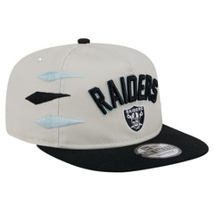 Las Vegas Raiders New Era Athletic Golfer Snapback Hat Stone/Black