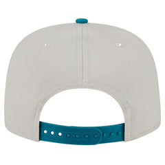 Miami Dolphins New Era Athletic Golfer Snapback Hat Stone/Aqua