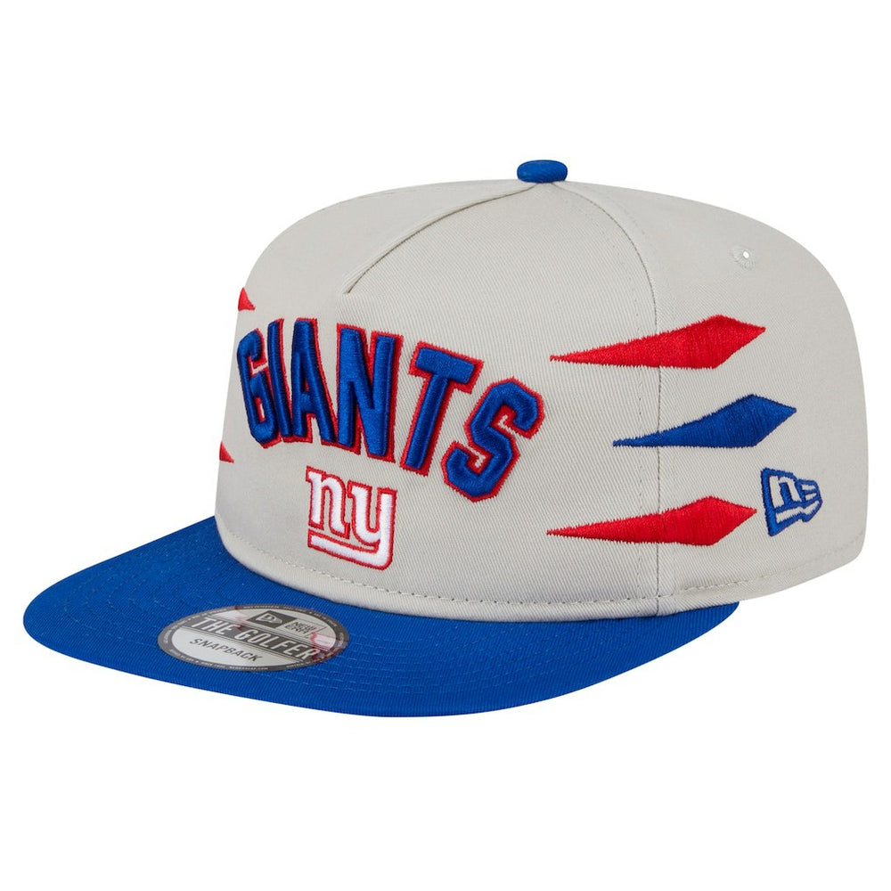 New York Giants New Era Athletic Golfer Snapback Hat Stone/Royal