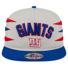 New York Giants New Era Athletic Golfer Snapback Hat Stone/Royal
