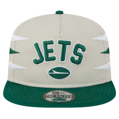 New York Jets New Era Athletic Golfer Snapback Hat Stone/Green