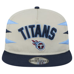 Tennessee Titans New Era Athletic Golfer Snapback Hat Stone/Navy